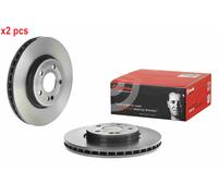 Brembo Front Brake Discs Vented 305mm Pair - 09.E022.11