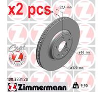 ZIMMERMANN 100.3331.20 Brake disc