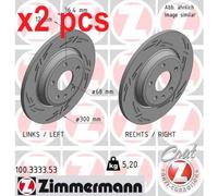 X2 PCS BRAKE DISC 100.3333.53