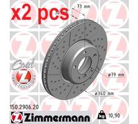 ZIMMERMANN 150.2906.20 Brake disc