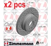 X2 PCS BRAKE DISC 150.2934.20