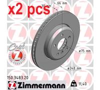 X2 PCS BRAKE DISC 150.3483.20