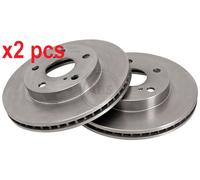 2x Brake disc Vented 16232 A.B.S. for TOYOTA PREVIA / ESTIMA I