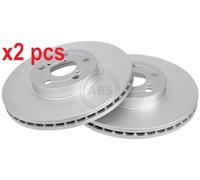 2x Brake disc Vented 17511 A.B.S. for TOYOTA AVENSIS Estate AVENSIS Saloon