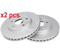 Front Set 2x Brake Discs A.B.S. 17988 for Vauxhall/Chevrolet/Saab Insignia/Insig