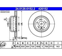 Ate Brake Discs 104111588