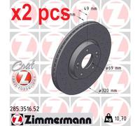 ZIMMERMANN 285.3516.52 Brake disc