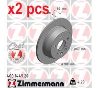X2 PCS BRAKE DISC 400.1449.20