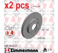 X2 PCS BRAKE DISC 400.3643.20