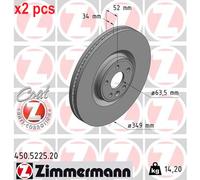 ZIMMERMANN 450.5225.20 Brake disc