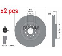 X2 PCS BRAKE DISC 92229805