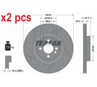 X2 PCS BRAKE DISC 92279105