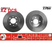 X2 PCS BRAKE DISC DF2717