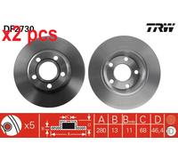 X2 PCS BRAKE DISC DF2730