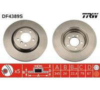 X2 PCS BRAKE DISC DF4389S
