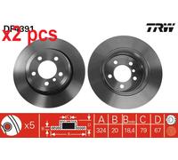 X2 PCS BRAKE DISC DF4391
