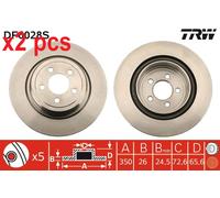 X2 PCS BRAKE DISC DF6028S