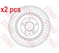 X2 PCS BRAKE DISC DF6175S