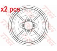 X2 PCS BRAKE DRUM DB4546MR