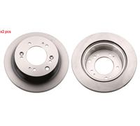 X2 PCS DF6191S BRAKE DISC TRW