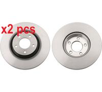 X2 PCS DF6490S BRAKE DISC TRW