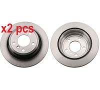 X2 PCS DF6513S BRAKE DISC TRW