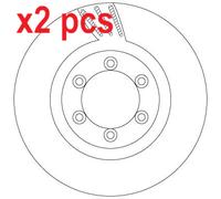 X2 PCS DF6881 BRAKE DISC TRW