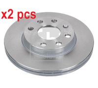 X2 PCS FRONT AXLE 02806 BRAKE DISC FEBI BILSTEIN