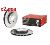 X2 PCS FRONT AXLE 09.A717.11 BRAKE DISC BREMBO