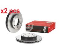 X2 PCS FRONT AXLE 09.C424.11 BRAKE DISC BREMBO