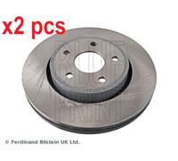 X2 PCS FRONT AXLE ADA104311 BRAKE DISC BLUE PRINT