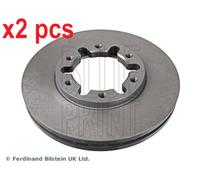 X2 PCS FRONT AXLE ADN14392 BRAKE DISC BLUE PRINT