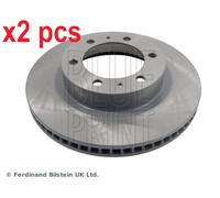 X2 PCS FRONT AXLE ADT343275 BRAKE DISC BLUE PRINT