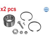 X2 PCS FRONT AXLE BOTH SIDES L&R FITS AUDI 80 WHEEL BEARING KIT 1004980033 MEYLE