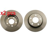 X2 PCS FRONT AXLE DF4751S BRAKE DISC TRW