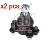 X2 PCS FRONT AXLE LEFT BOTH SIDES L&R 41827 BALL JOINT FEBI BILSTEIN