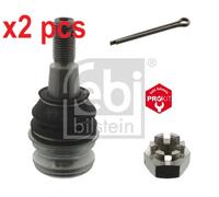 X2 PCS FRONT AXLE LEFT BOTH SIDES L&R 42807 BALL JOINT FEBI BILSTEIN