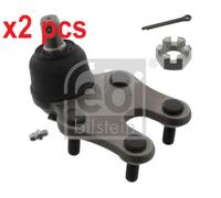 X2 PCS FRONT AXLE LEFT BOTH SIDES L&R BALL JOINT 41357 FEBI BILSTEIN
