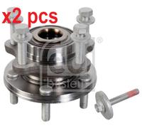 X2 PCS FRONT AXLE LEFT BOTH SIDES L&R WHEEL BEARING KIT 176532 FEBI BILSTEIN