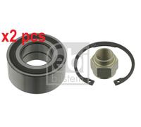 X2 PCS FRONT AXLE LEFT BOTH SIDES L&R WHEEL BEARING KIT 24517 FEBI BILSTEIN
