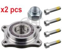 X2 PCS FRONT AXLE LEFT BOTH SIDES L&R WHEEL BEARING KIT 36968 FEBI BILSTEIN