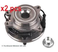 X2 PCS FRONT AXLE LEFT BOTH SIDES L&R WHEEL BEARING KIT ADJ138220 BLUE PRINT