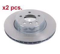 X2 PCS FRONT BRAKE DISC PAIR L&R 104803 FEBI BILSTEIN I