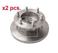 X2 PCS FRONT BRAKE DISC PAIR L&R 17348 FEBI BILSTEIN I