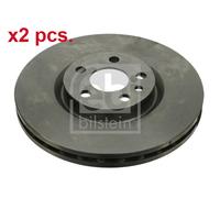 X2 PCS FRONT BRAKE DISC PAIR L&R 22403 FEBI BILSTEIN I