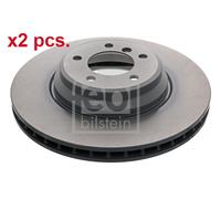 X2 PCS FRONT BRAKE DISC PAIR L&R 44050 FEBI BILSTEIN I