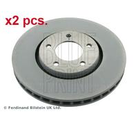 X2 PCS FRONT BRAKE DISC PAIR L&R ADA104301 BLUE PRINT I