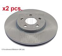 X2 PCS FRONT BRAKE DISC PAIR L&R ADA104302 BLUE PRINT I