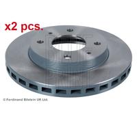 X2 PCS FRONT BRAKE DISC PAIR L&R ADC44321 BLUE PRINT I