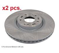 X2 PCS FRONT BRAKE DISC PAIR L&R ADG043157 BLUE PRINT I